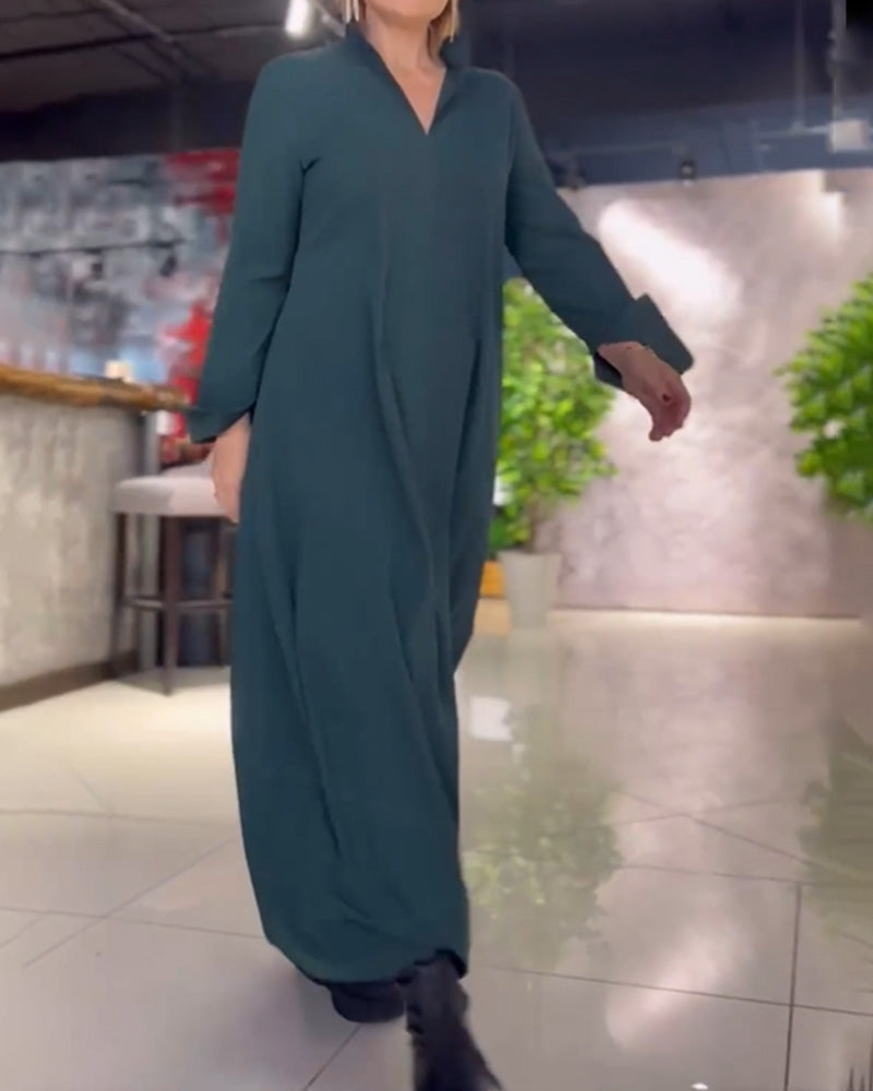 Robe de soirée longue élégante avec fente latérale
