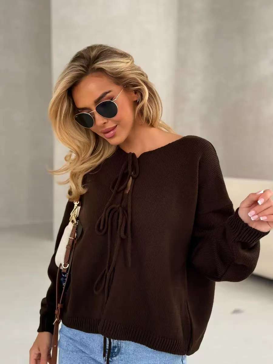Gilet court et stylé à lacets