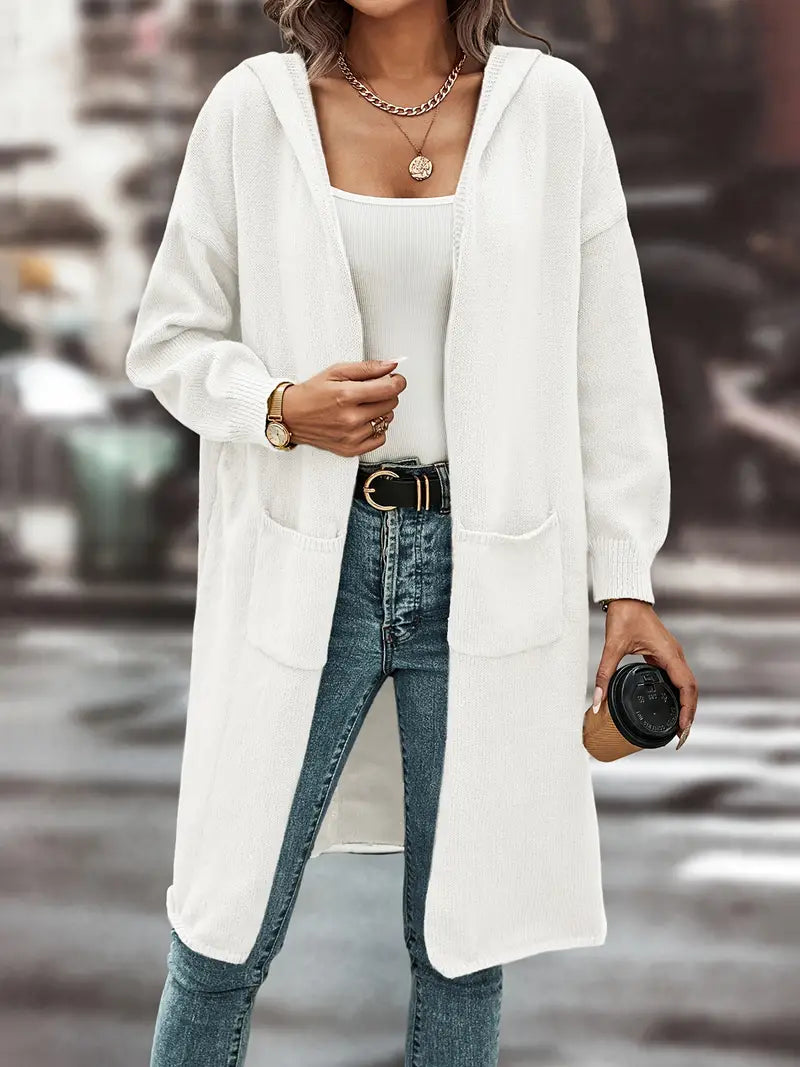 Ava – Gilet ouvert à capuche pour femme