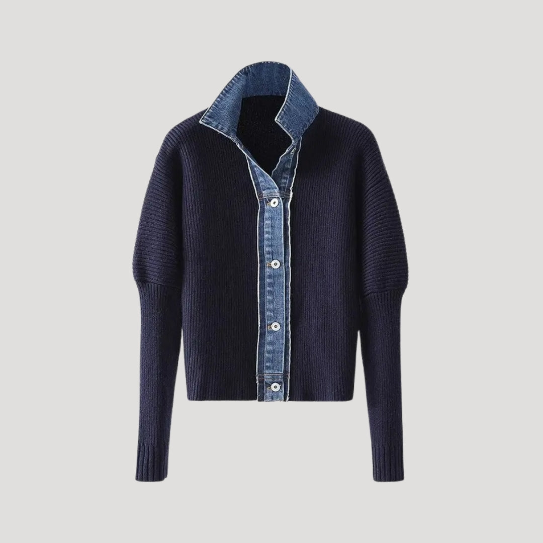 Damen Cardigan Frühjahr Trendy Layer Look - IdealeKleiden