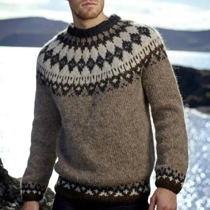 Herren Pullover Rundhals Classic - IdealeKleiden