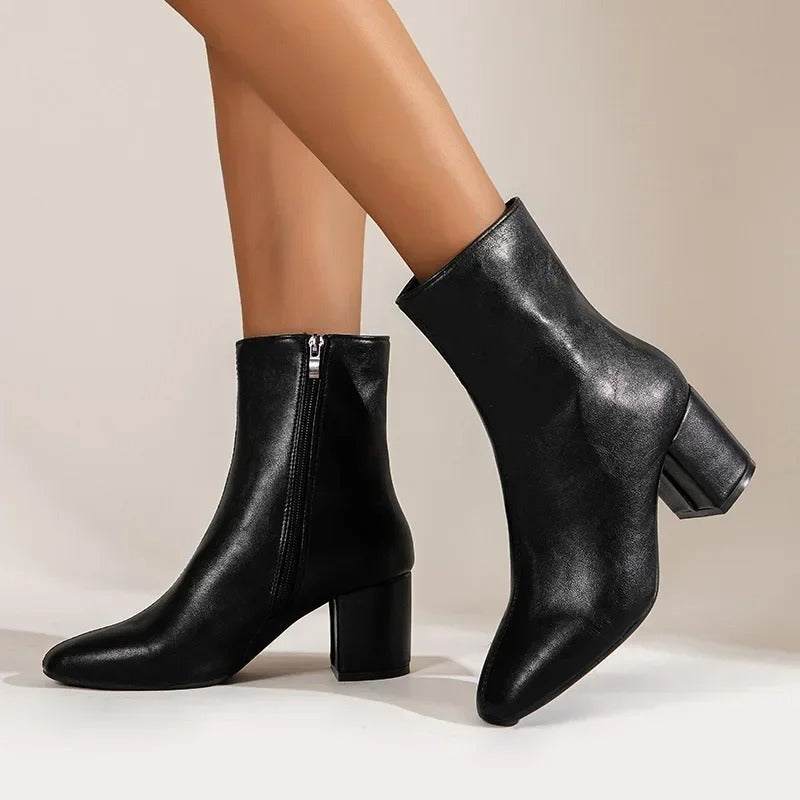 Bottes à talons confortables pour femmes