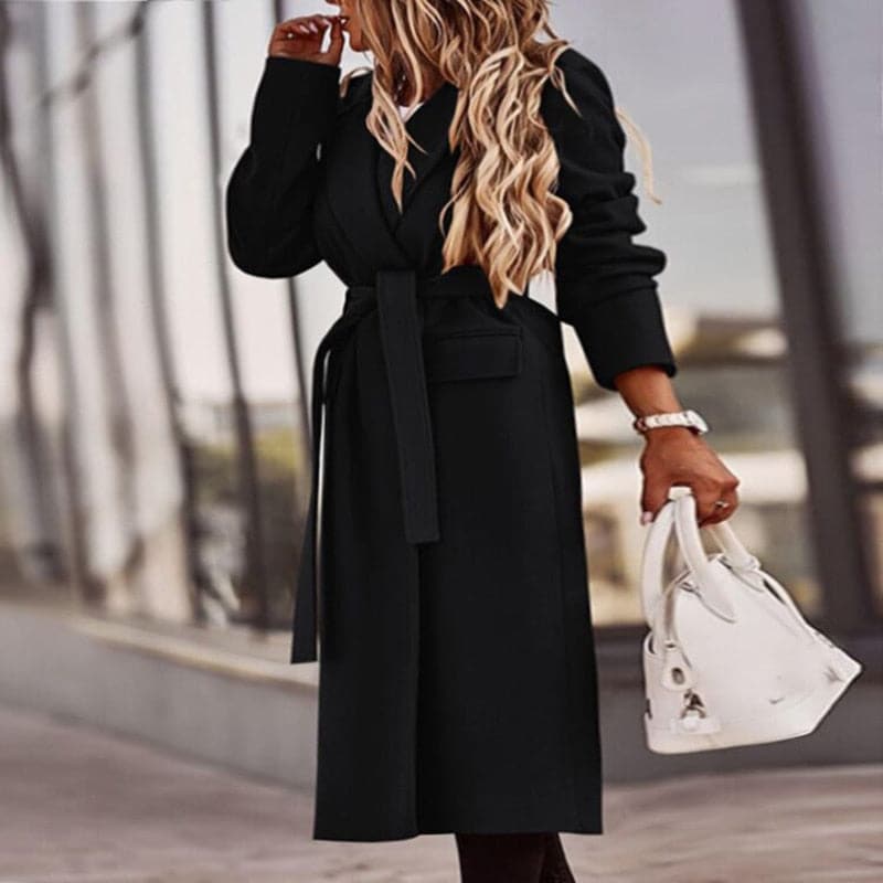 Élégant Trench-coat Femme Long Classique