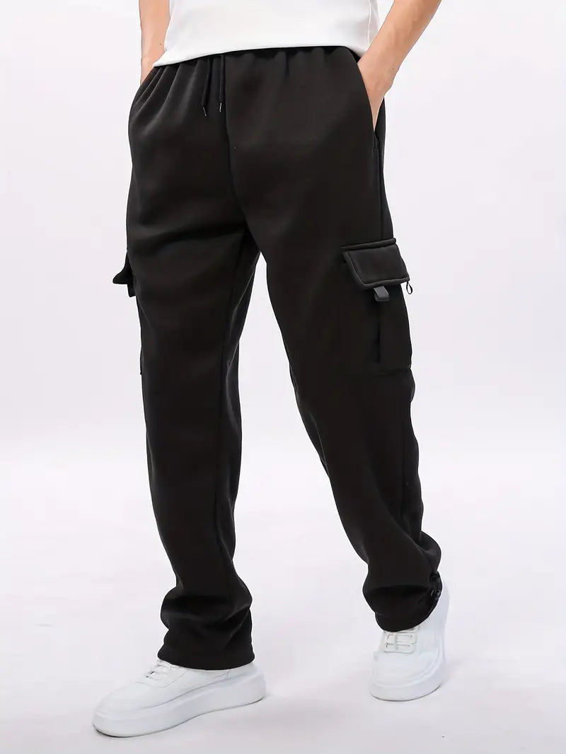 Pantalon cargo décontracté Confortable Multi-poches