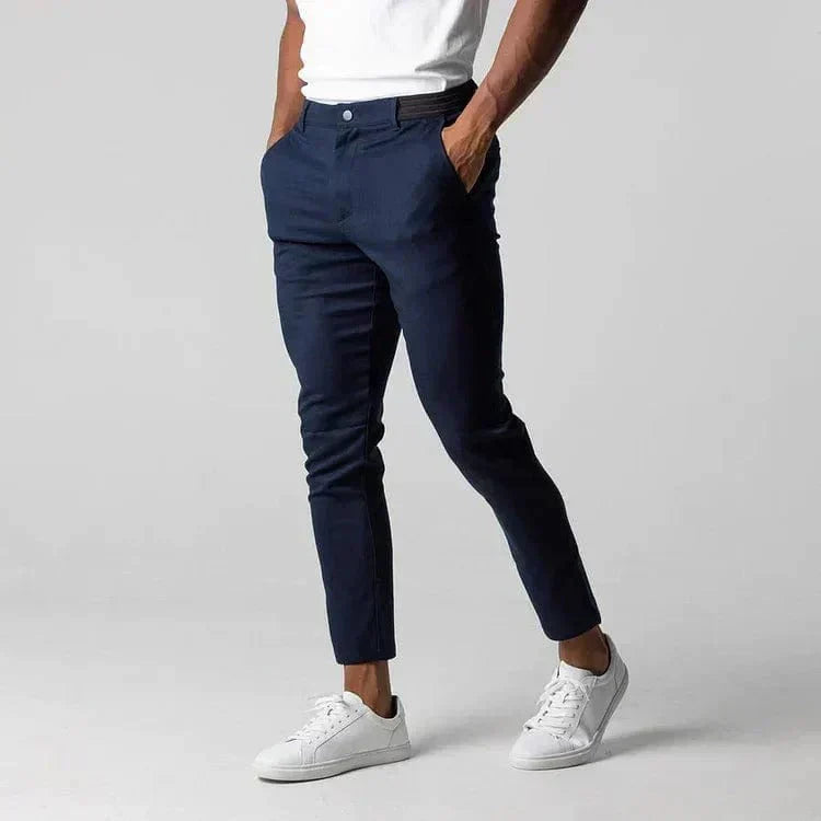 Pantalon chino stretch élégant pour homme