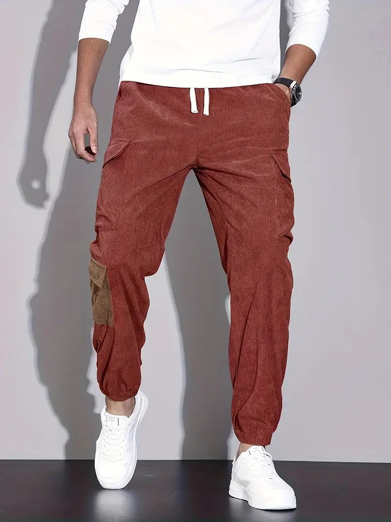 Pantalon en velours côtelé homme confortable décontracté