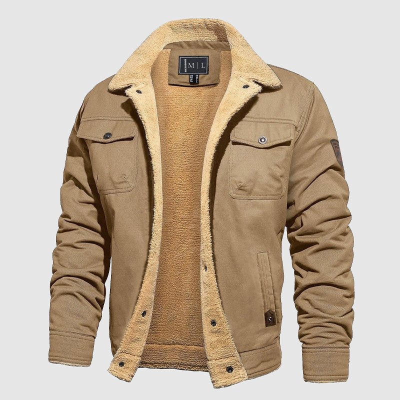 Blouson en cuir style aviateur élégant