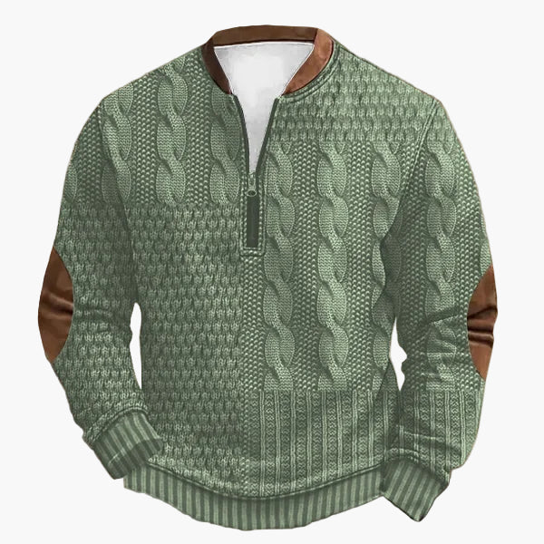 Pull en tricot torsadé automne-hiver