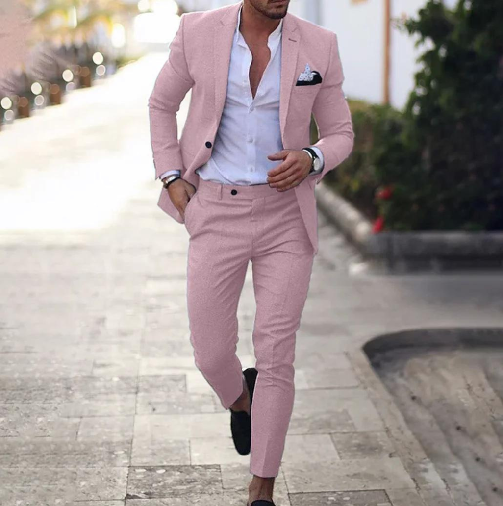 Costume deux pièces sur mesure pour homme : Blazer et pantalon
