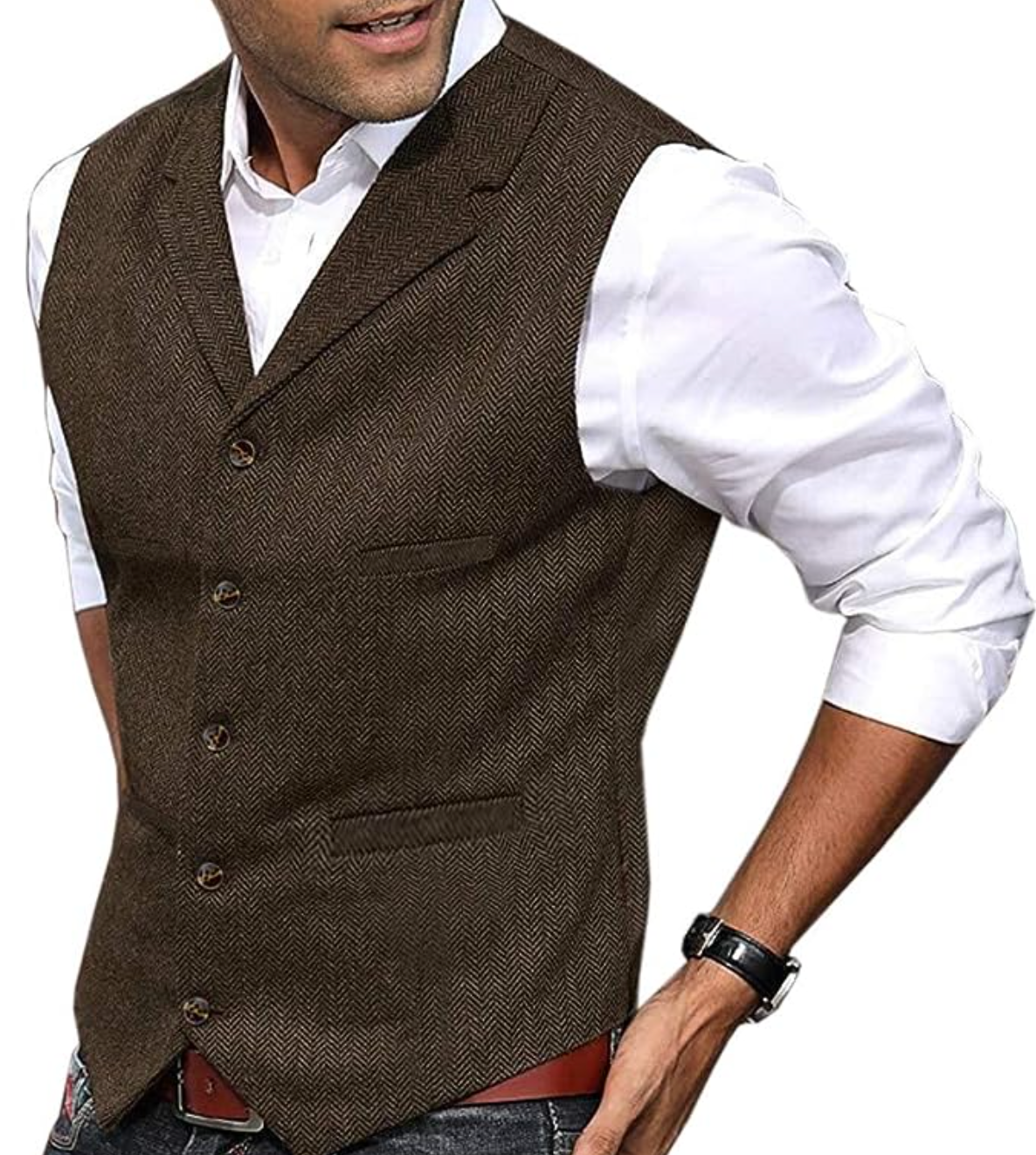 Gilet Homme Élégant Sans Manches Mode