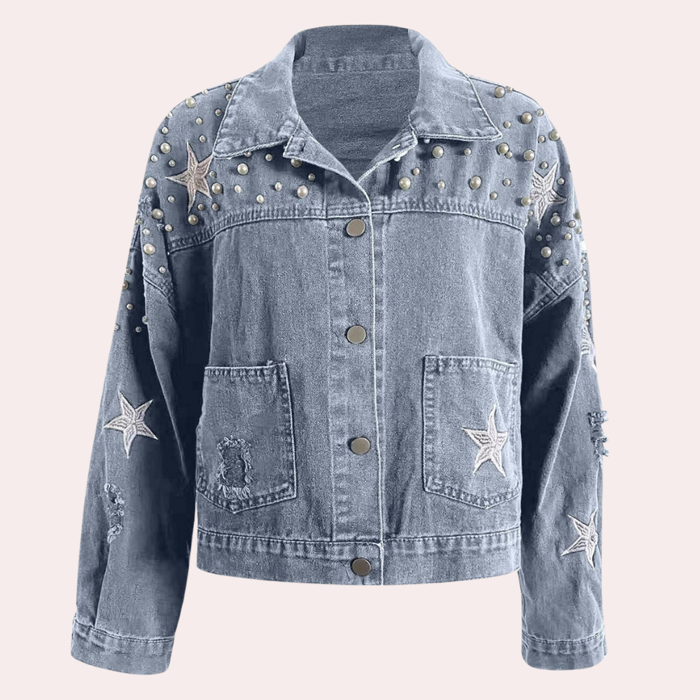 Veste en Jean Femme Automne Moderne Tendance
