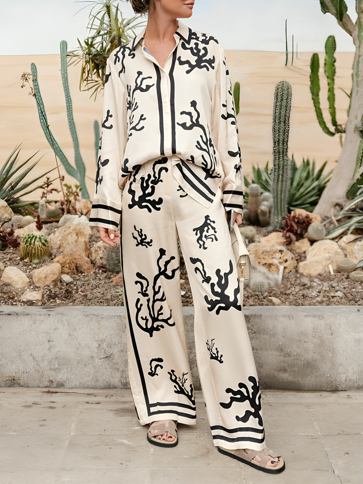 Retro Damen Kleidungsset Vintage Stil - IdealeKleiden