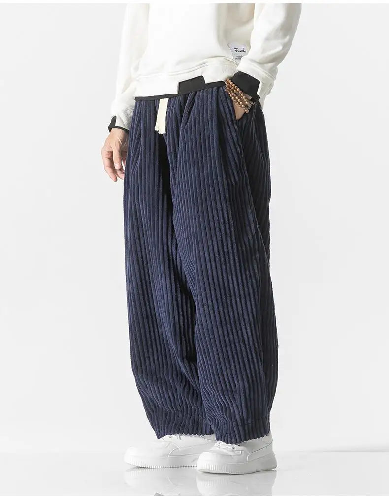 Pantalon ample pour hommes avec cordon de serrage