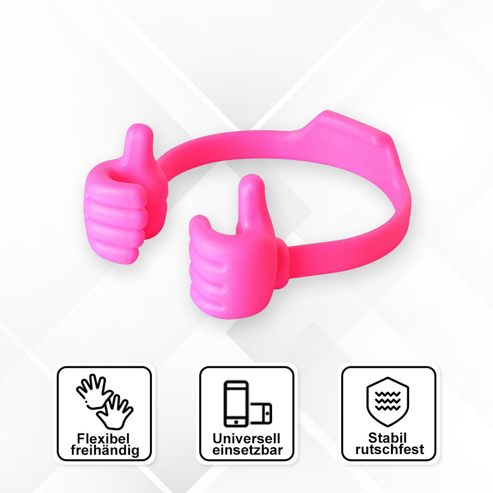 Support de téléphone portable pratique avec pouce levé