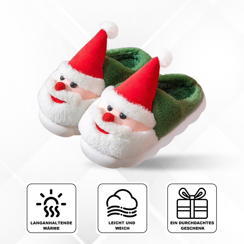 Pantoufles Père Noël Chaudes Moelleuses Festives