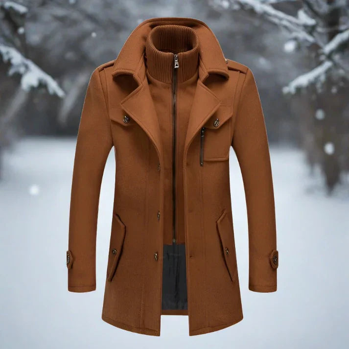 Manteau d'hiver extra épais, chaud, col montant