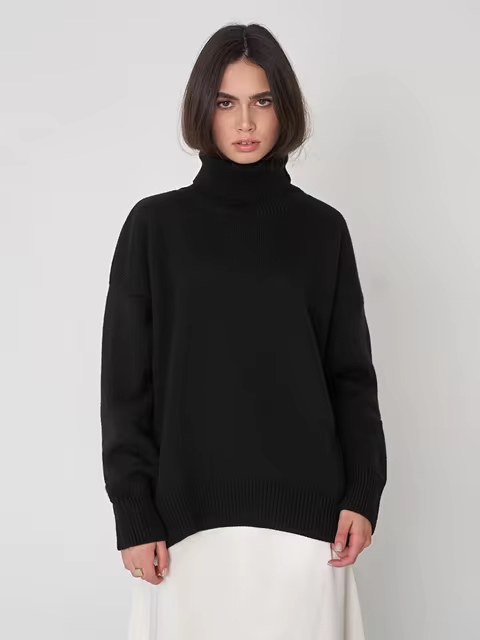 Pull Col Roulé ConfortableCoupe Ample
