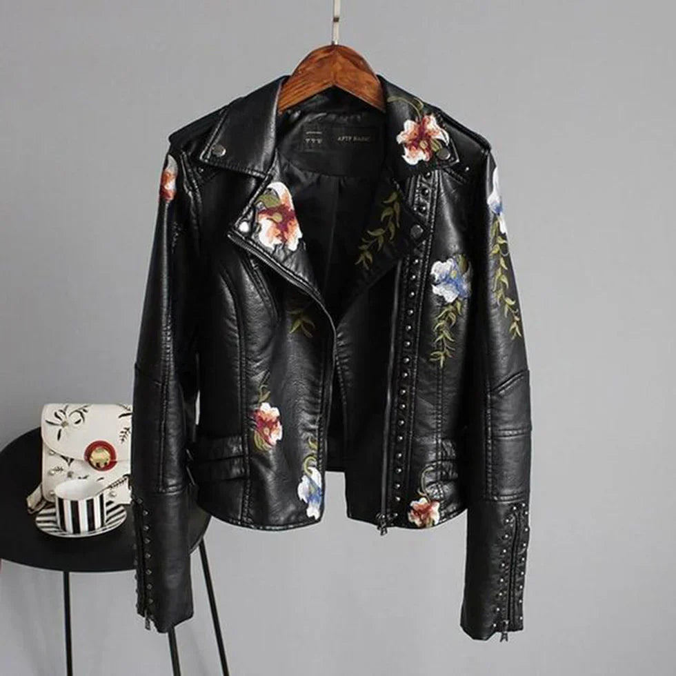 Veste femme à fleurs, style élégant