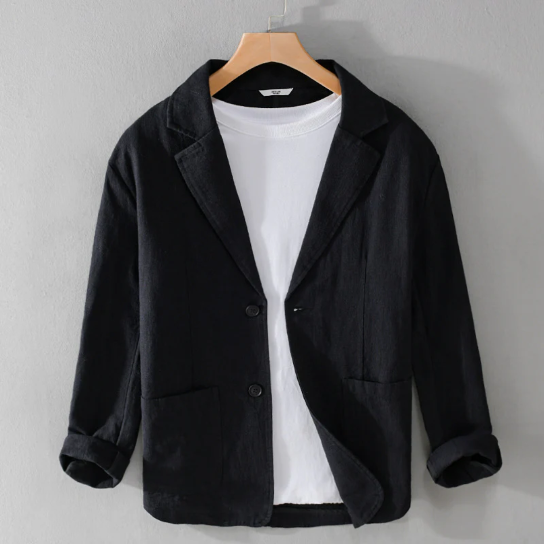Élégante veste en lin d'été