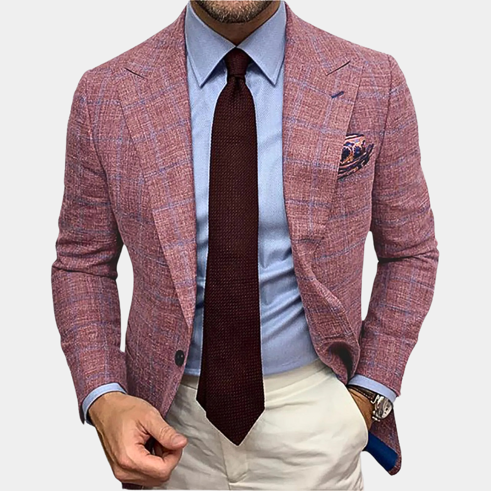 Blazer Homme Élégant Coupe Ajustée