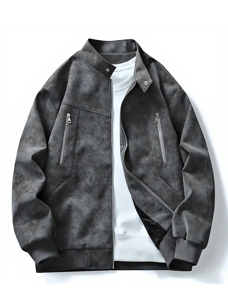 Blouson homme zippé coupe décontractée