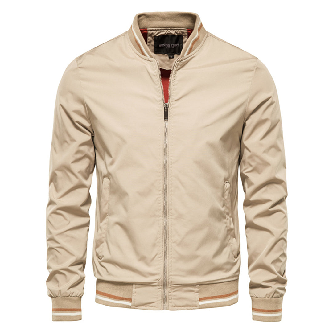 Blouson d'été coupe-vent pour homme, avec fermeture éclair