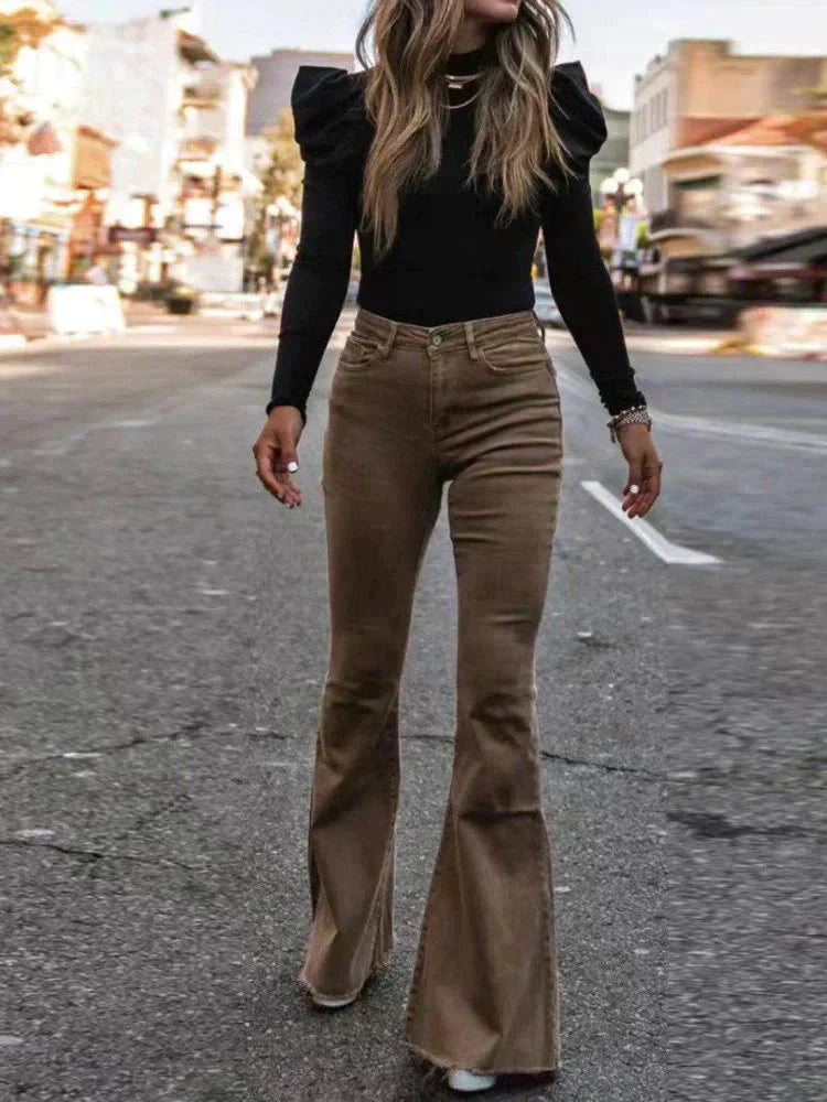 Pantalon femme Bootcut Confortable Qualité Supérieure Agréable à porter