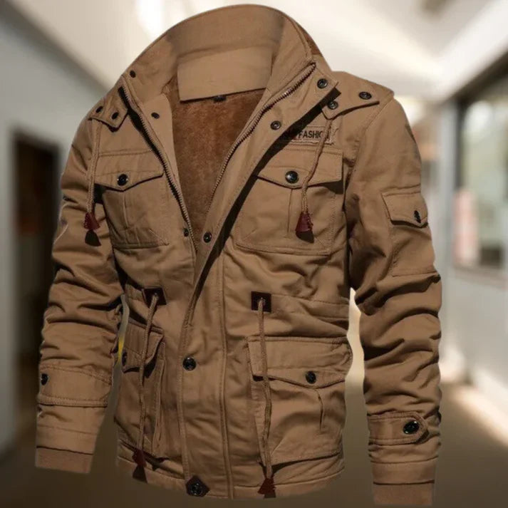 Bomber pour homme Doublure douce Style décontracté