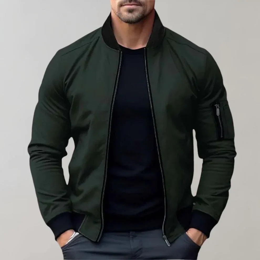 Bomber blouson pour homme, coupe slim moderne