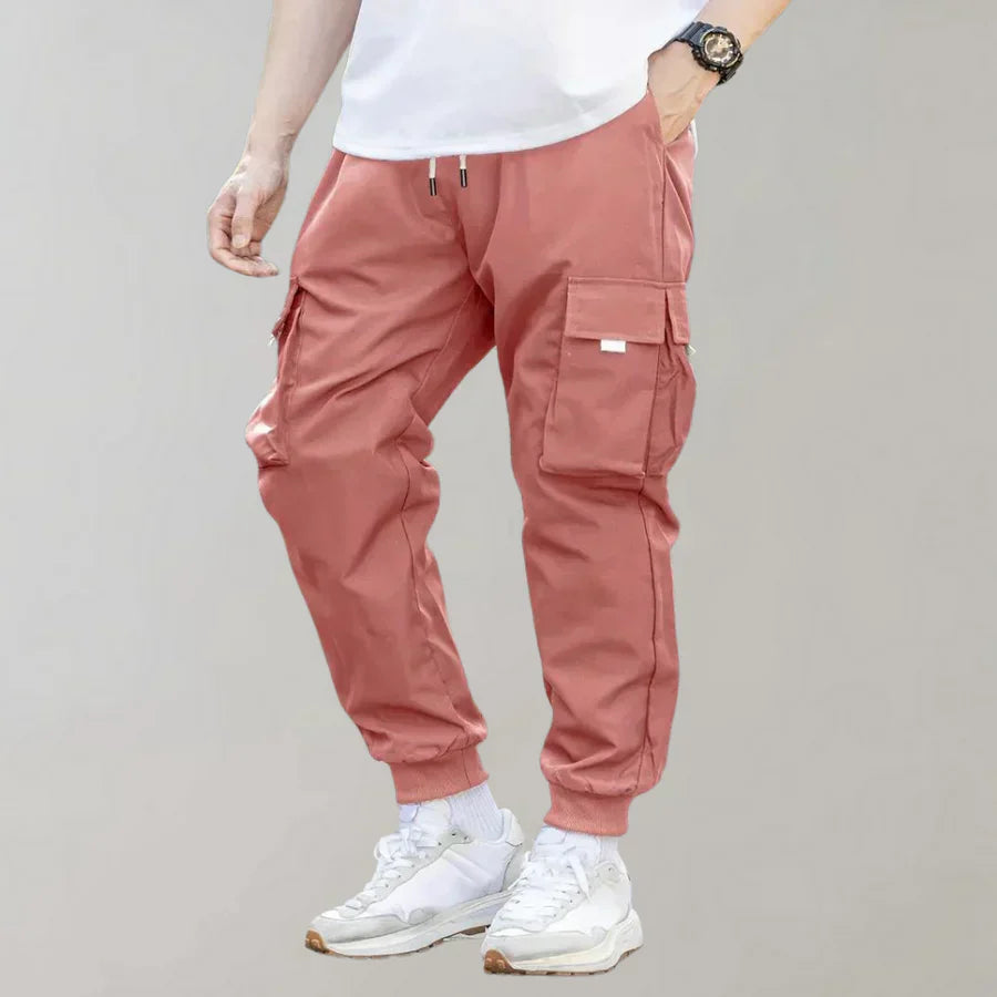 Pantalon de sport élégant avec cordon de serrage et poches
