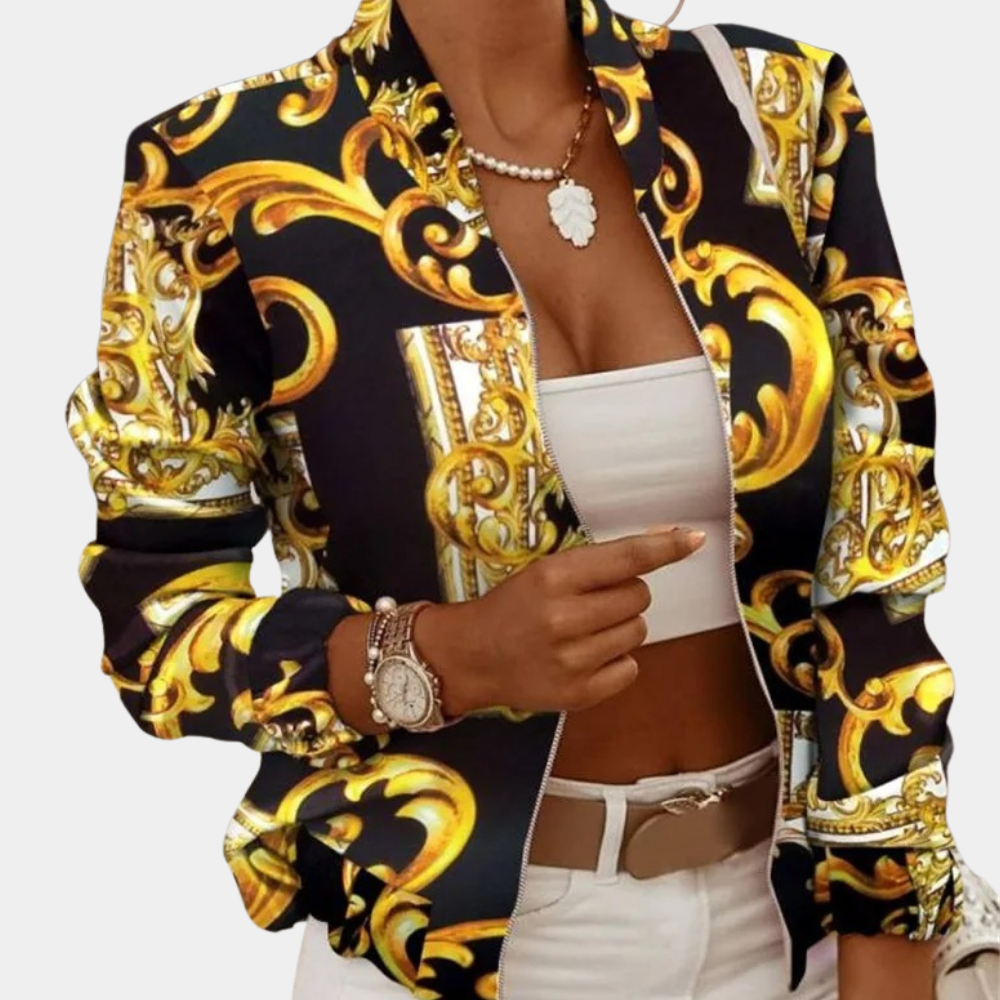 Veste d'automne femme élégante et chaude