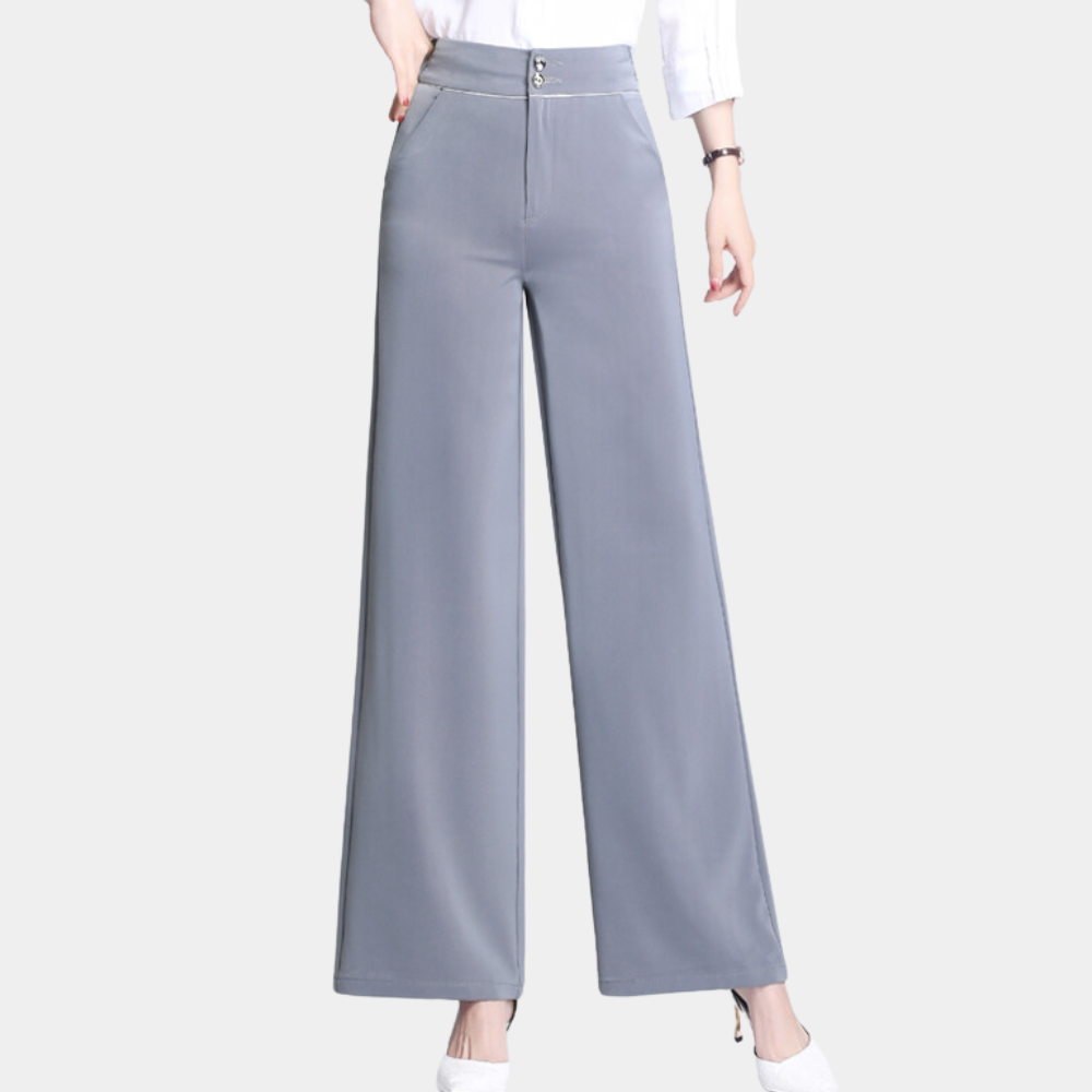 Pantalon évasé taille haute stylé pour femme