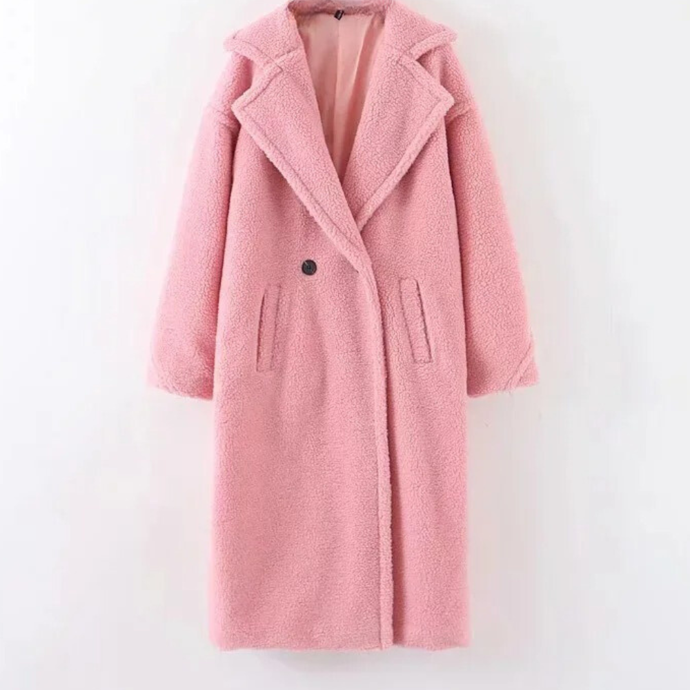 Manteau élégant pour femme Doux et chaud en peluche