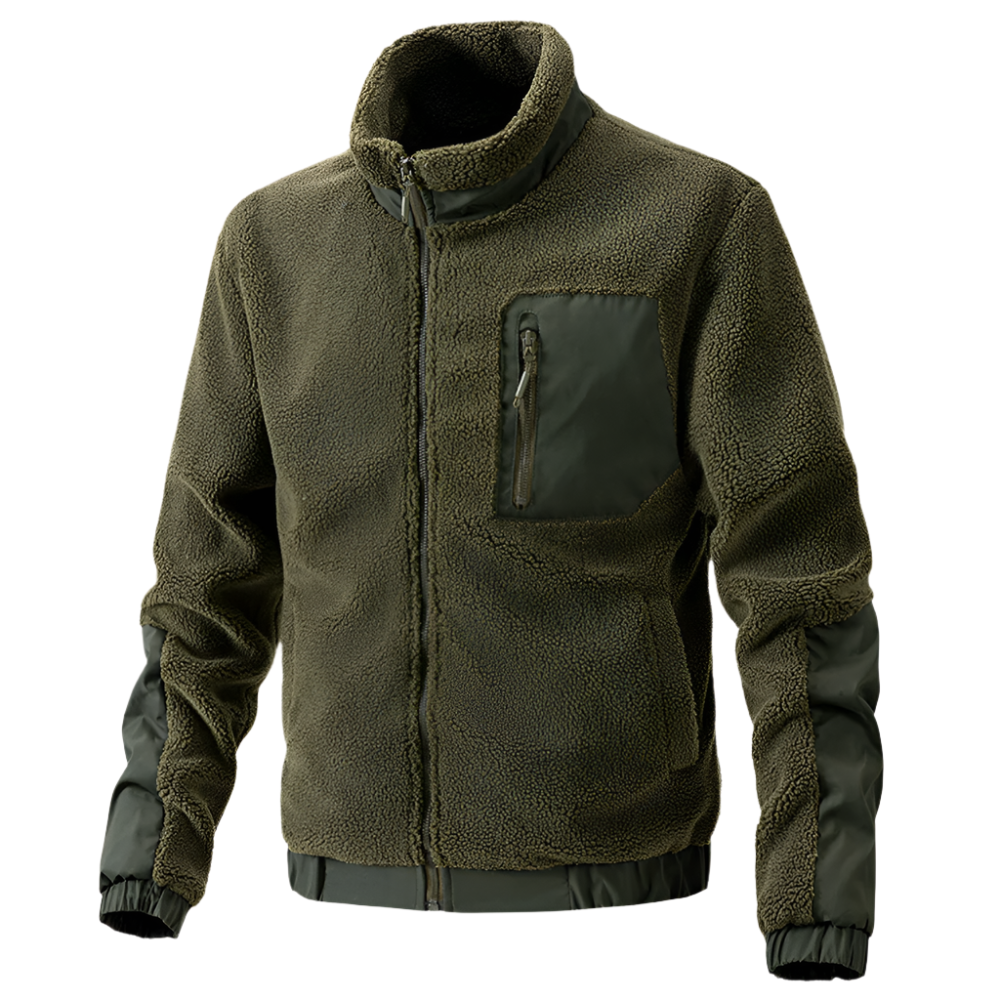 Veste polaire homme, fonctionnelle, zippée, pour l'extérieur