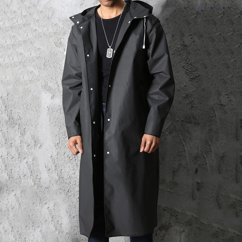 Wasserdichte Regenjacke Elegant Schwarz - IdealeKleiden