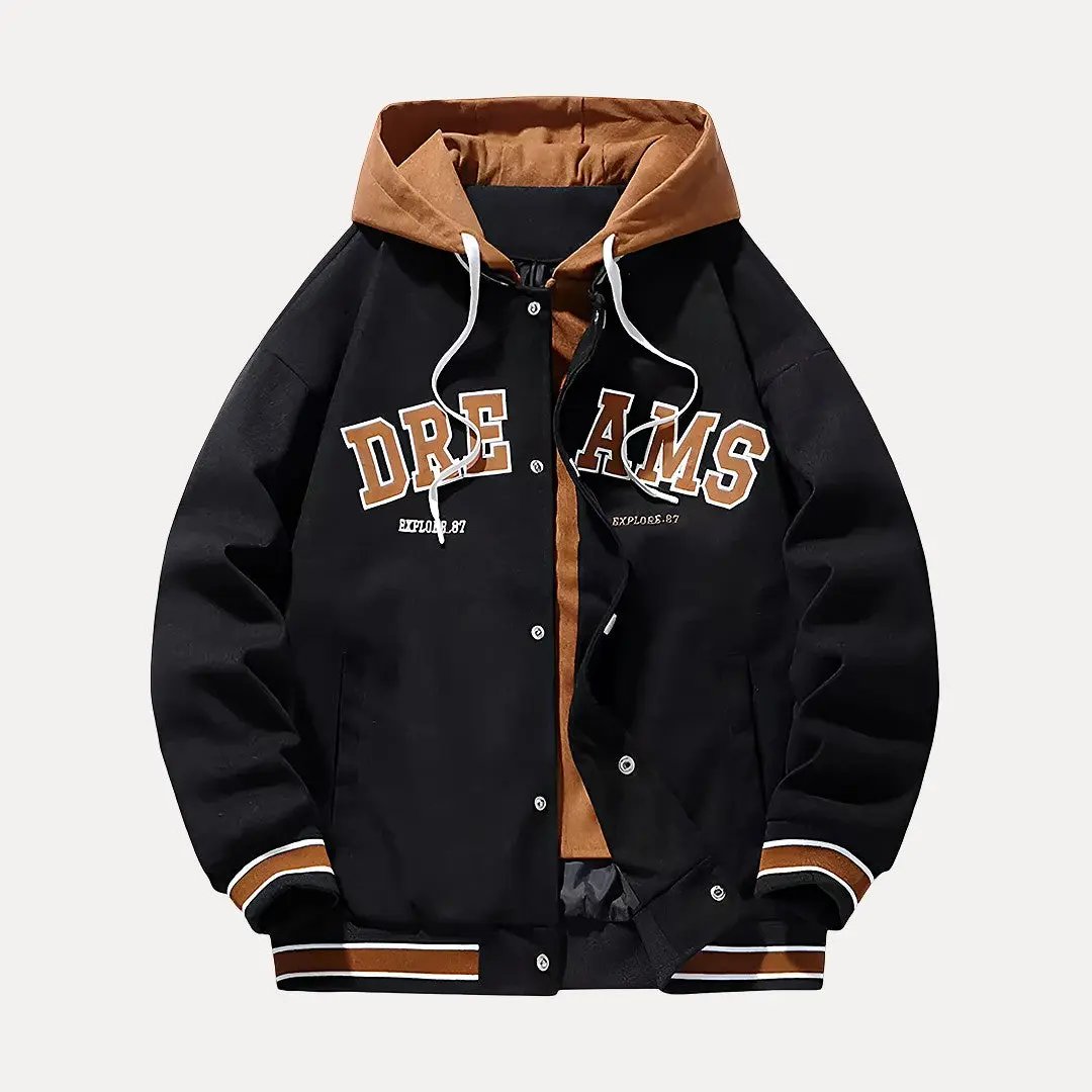 Veste universitaire stylée avec capuche