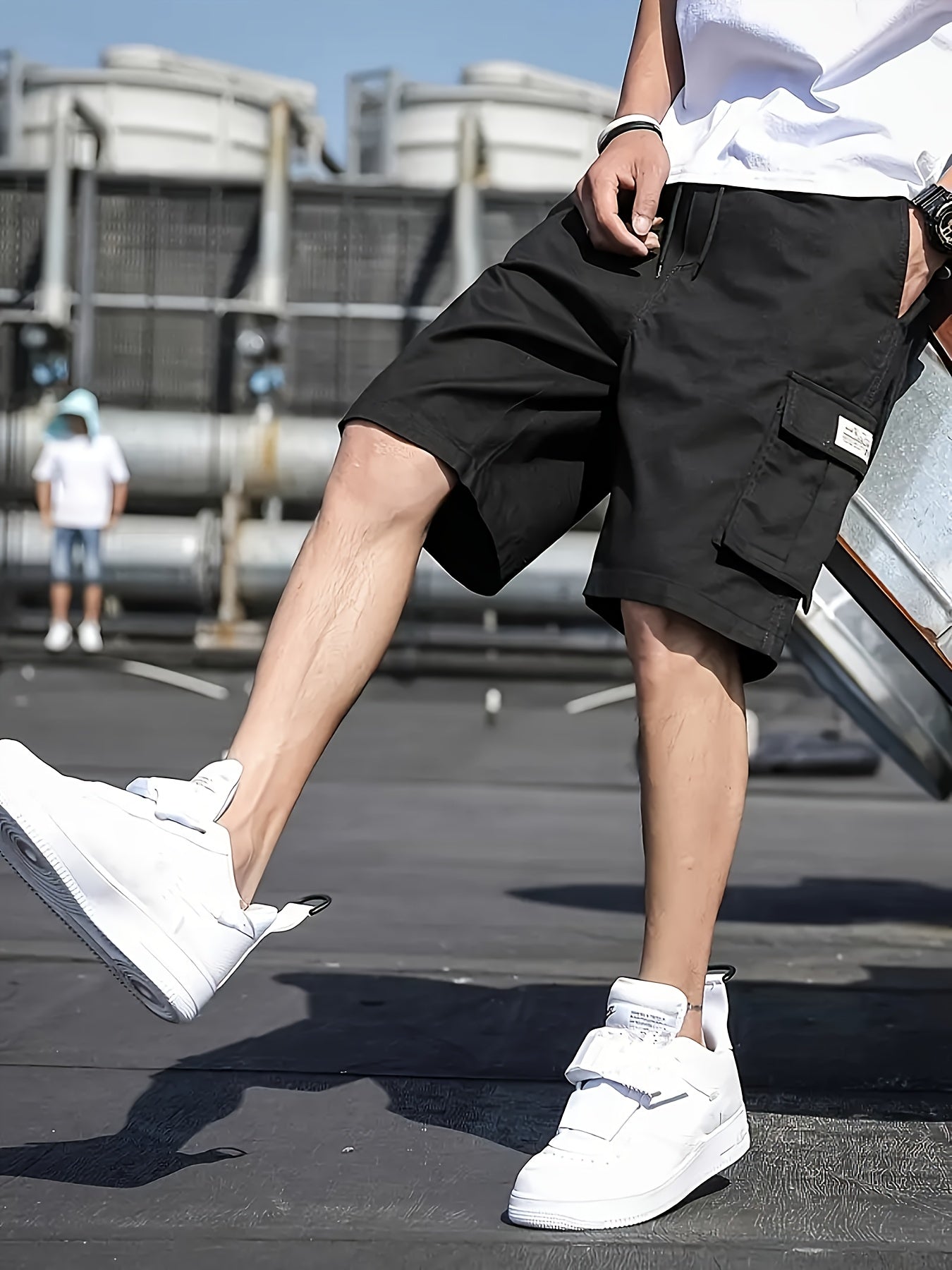 Short pour homme confortable Coupe ample Cordon de serrage