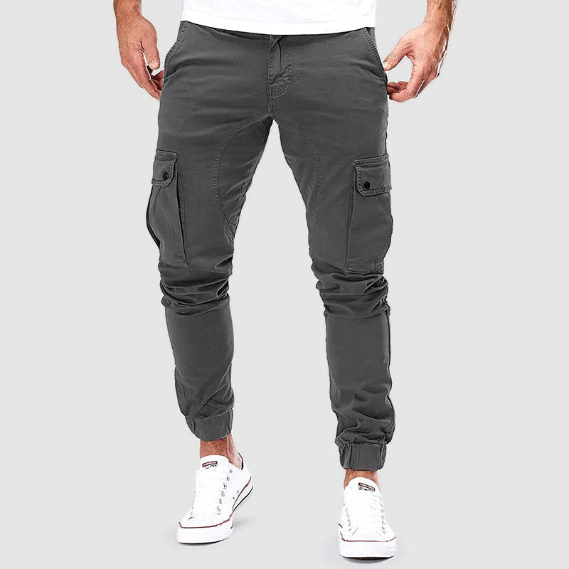 Pantalon cargo skinny pour homme avec poches