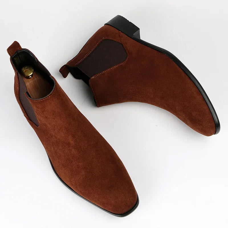 Bottes homme daim design chic