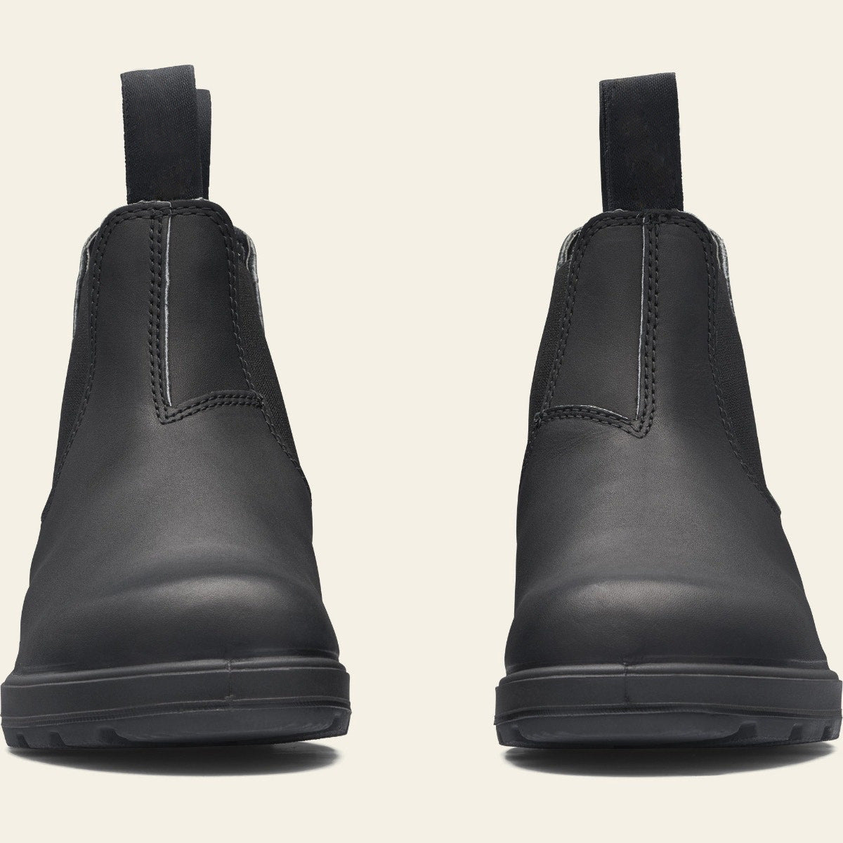 Bottes Chelsea en cuir noir pour homme