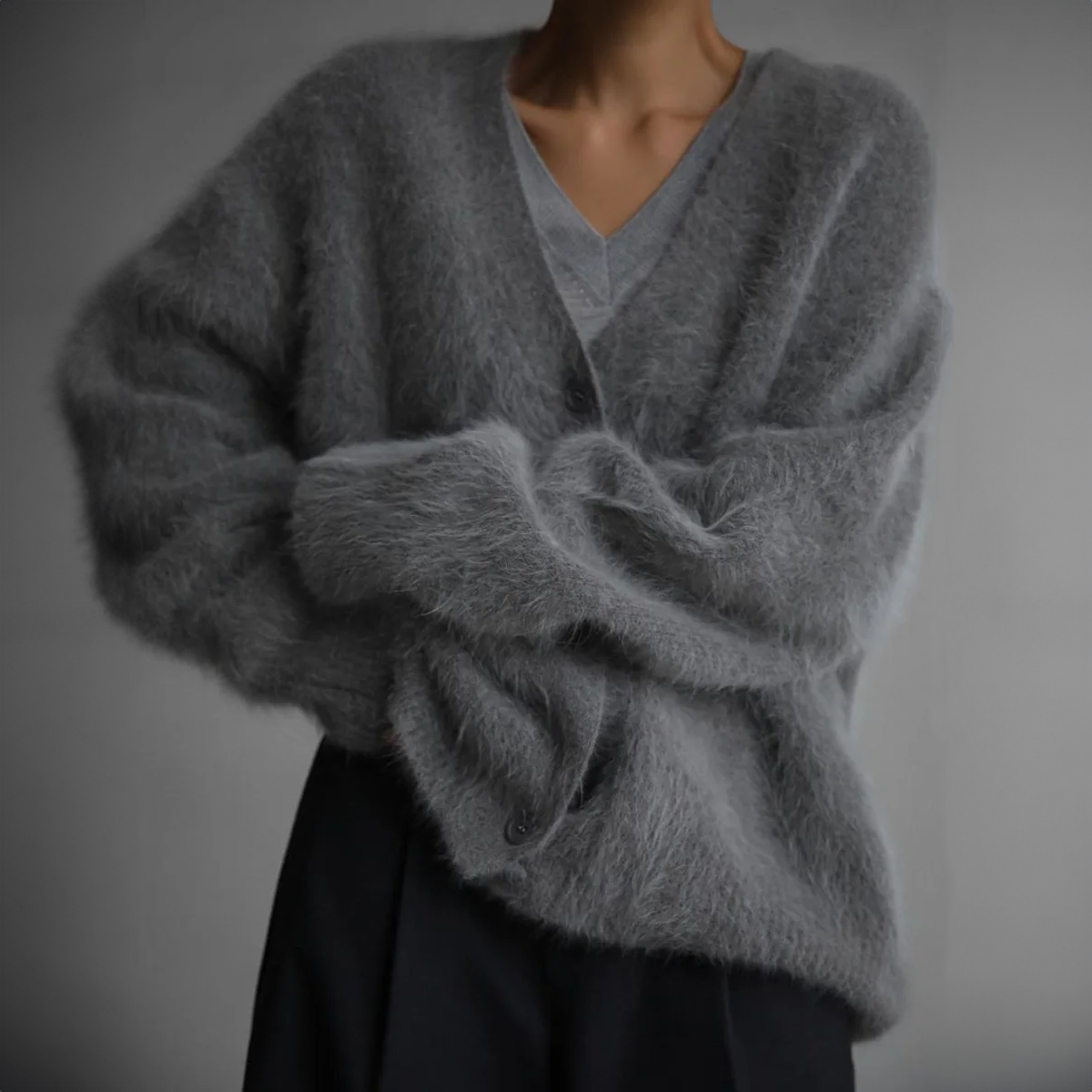 Gilet douillet en cachemire élégant de luxe