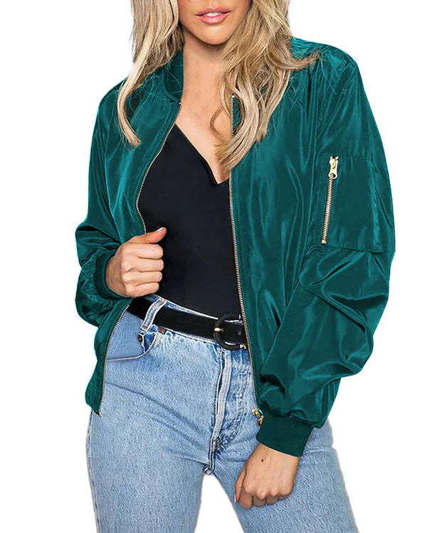 Élégante veste bomber homme classique avec poches