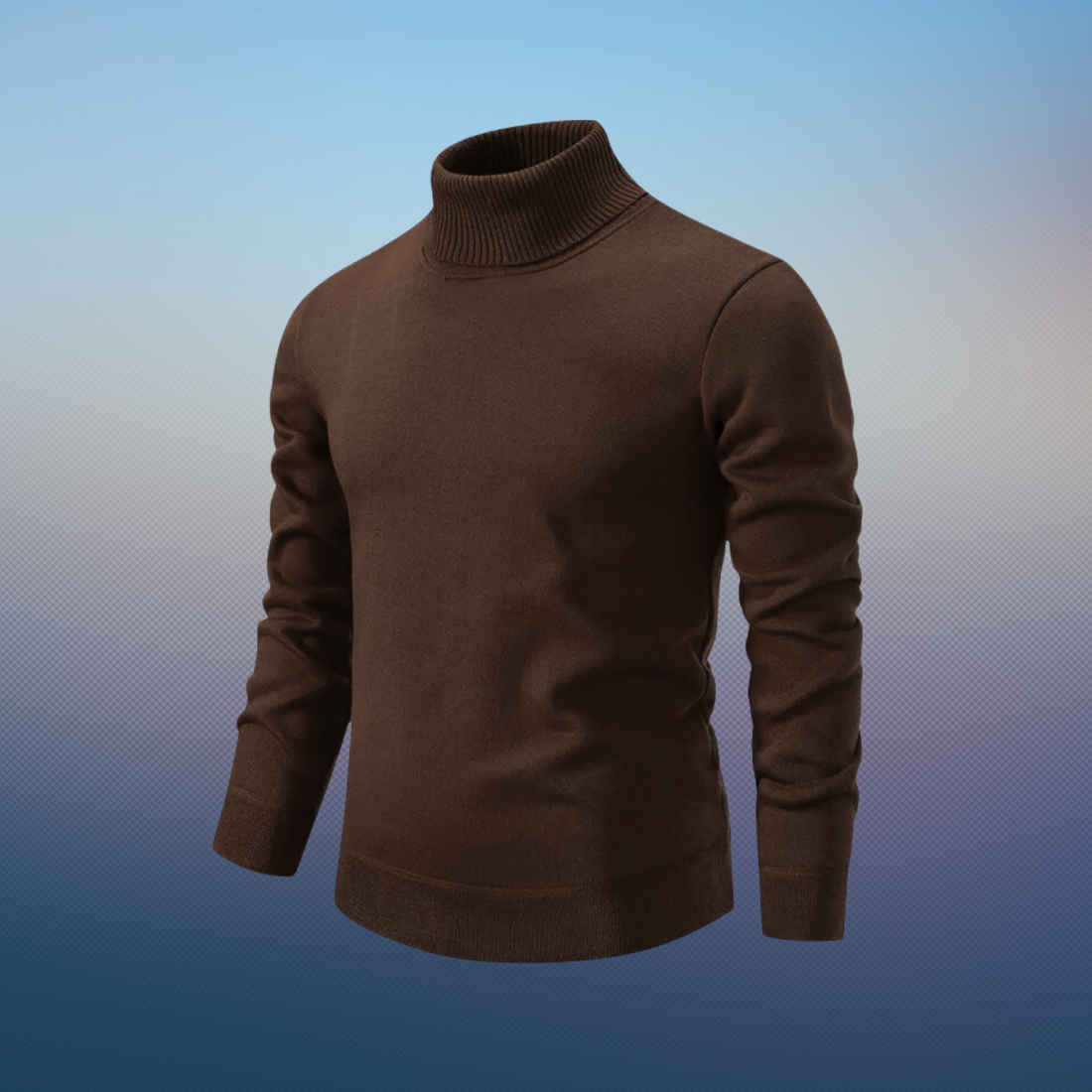 Pull roulé doux Soie et laine Élégant