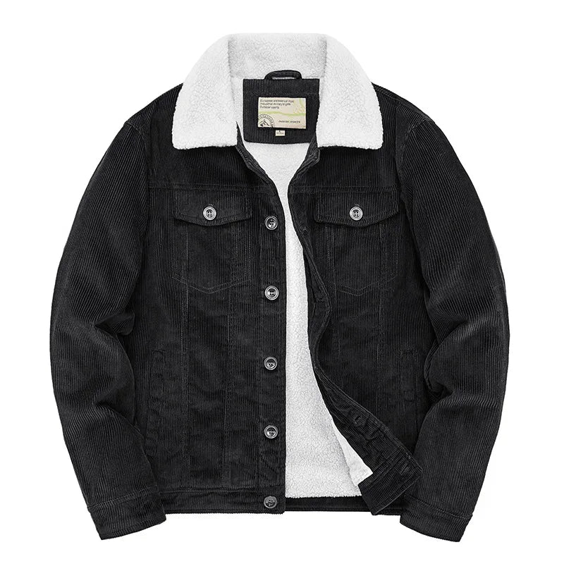 Veste d'hiver pour homme Sherpa Polaire Chaude