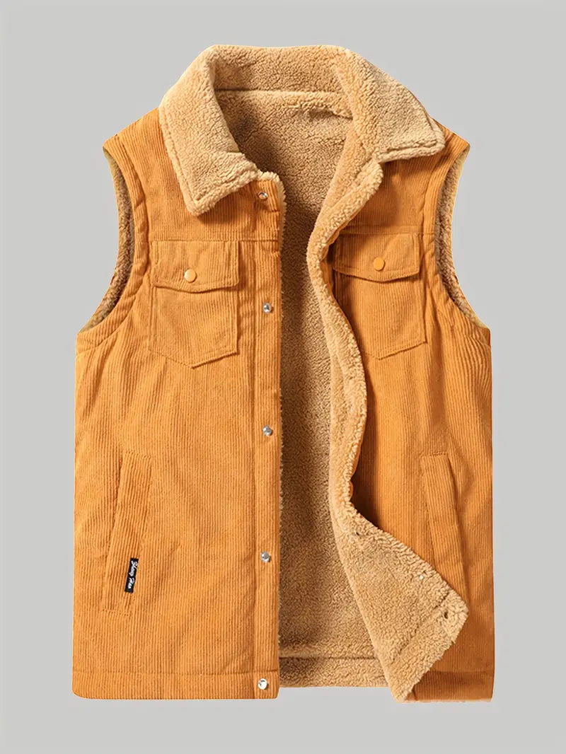 Gilet Homme Hiver Doublure Polaire Chaude