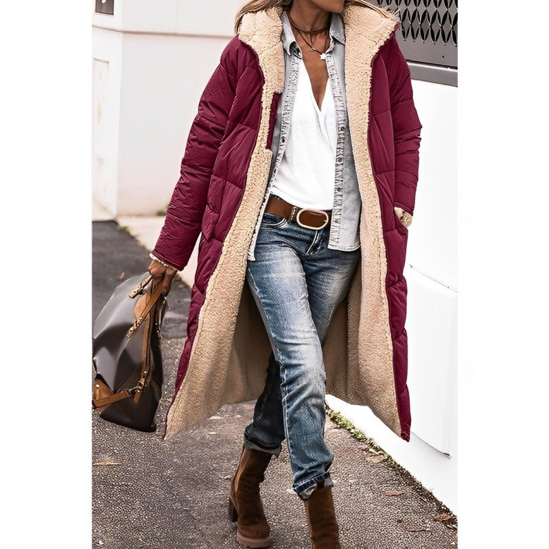 Manteau long confortable et élégant pour femme