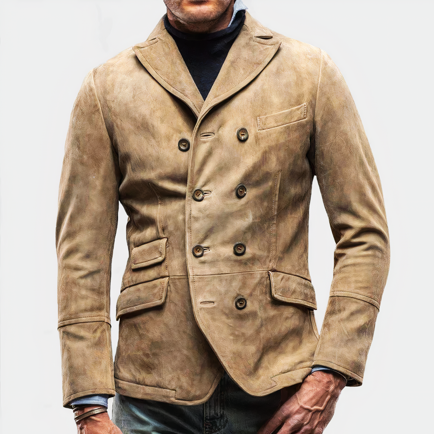 Blazer homme élégant deux boutons