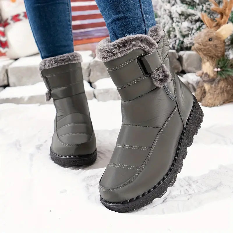Bottes de Neige Chaudes Fourrées Femme
