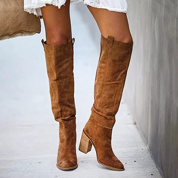 Bottes hautes femme Élégantes Tige en cuir