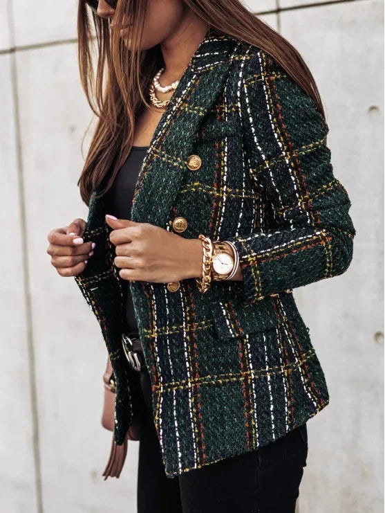 Veste de mi-saison femme manches longues à motifs